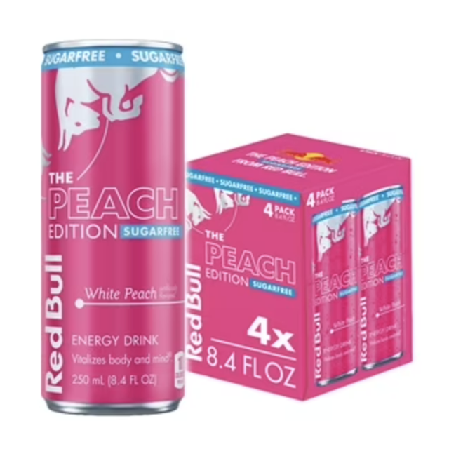 Red Bull Peach Edition White Peach Energy Drink 250ml