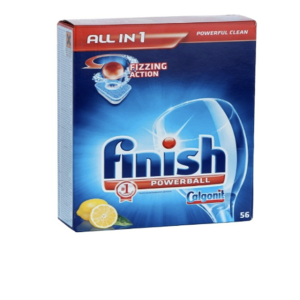 Finish Powerball All in 1 Lemon Dishwashing tablets 56pcs