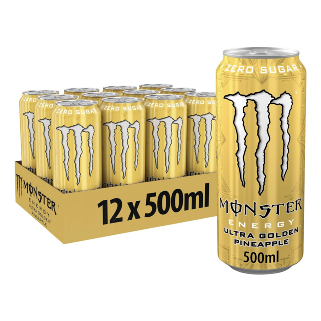 Monster Energy Drink Ultra Gold 12 x 500ml