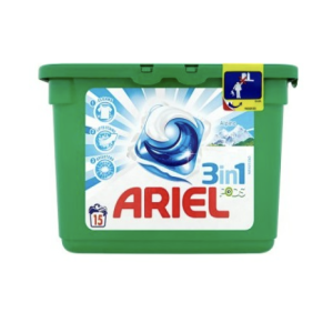 Ariel 3in1 Alpine Washing Gel Capsules 15 pcs