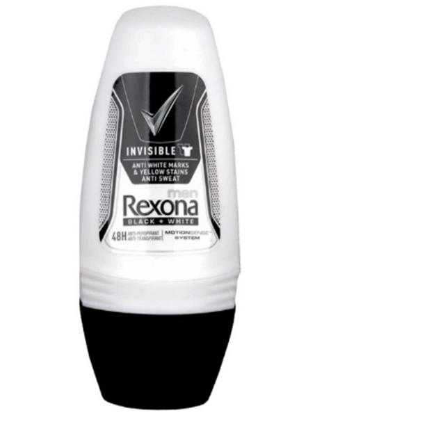 Rexona Men Invisible Black + White Deodorant Roll-On 50ml