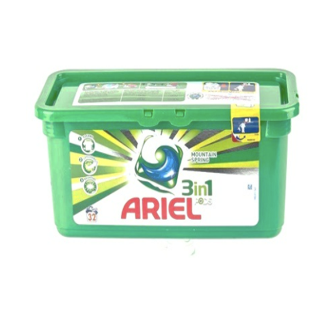 Ariel 3in1 Mountain Spring Washing Gel Capsules 32 pcs