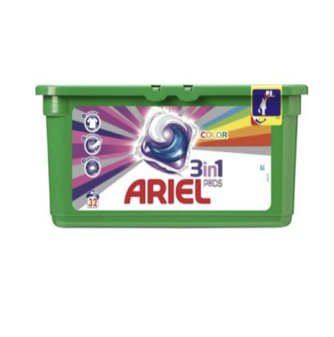 Ariel 3in1 Color Washing Gel Capsules 32 pcs