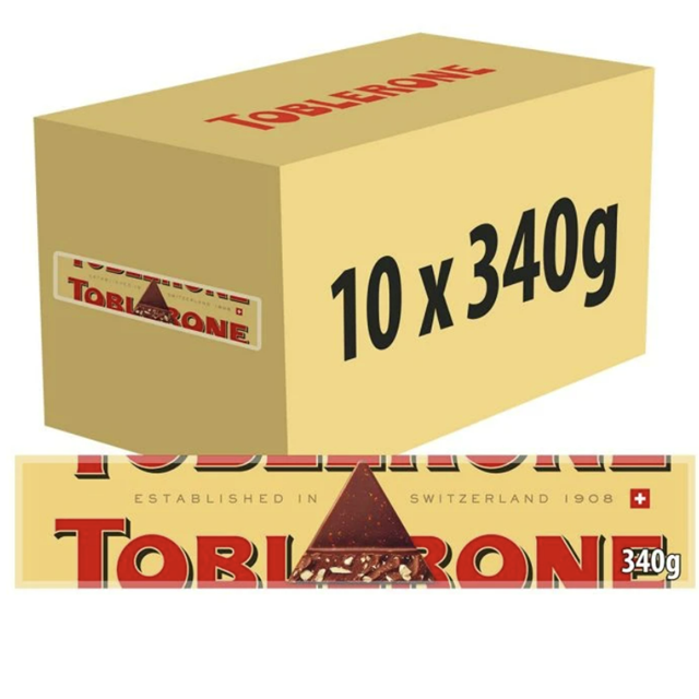 Toblerone Milk Chocolate Gold Bar 360g