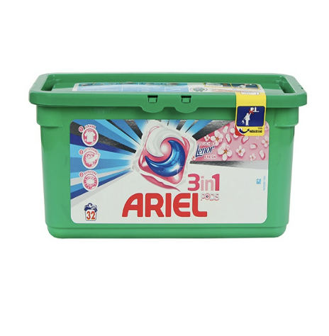 Ariel 3in1 Touch of Lenor Fresh Washing Gel Capsules 32 pcs