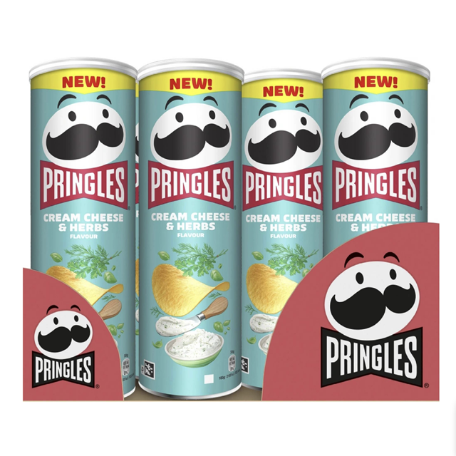 Pringles Cream Cheese & Herbs 165g