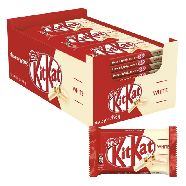 KitKat 4 Finger White Chocolate Bar 41.5g