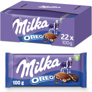 Milka Oreo Milk Chocolate Bar 22 x 100g