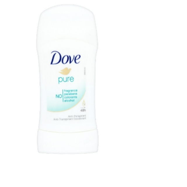 Dove Pure Antiperspirant Deo Stick 40ml